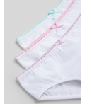 Трусы детские для девочек в наборе из 3шт Ava белый