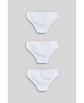 Трусы детские для девочек в наборе из 3шт Ava белый