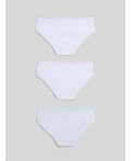 Трусы детские для девочек в наборе из 3шт Ava белый
