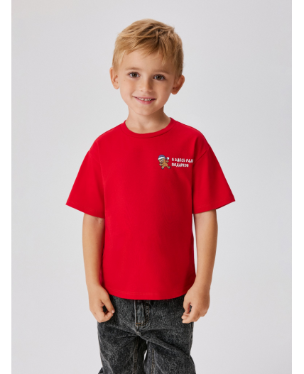 Футболка детская для мальчиков Claus красный