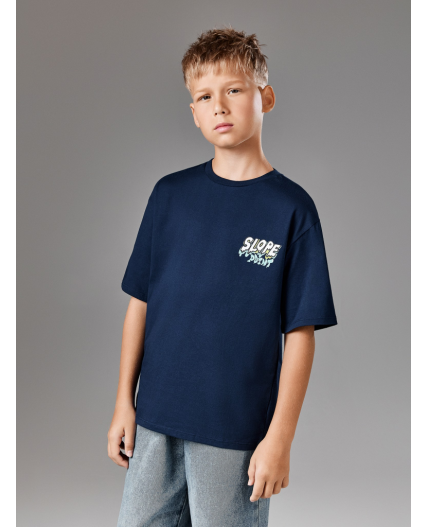 Футболка детская для мальчиков Claus темно-синий