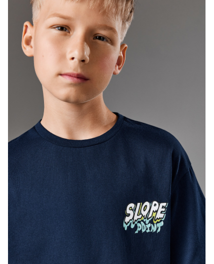 Футболка детская для мальчиков Claus темно-синий