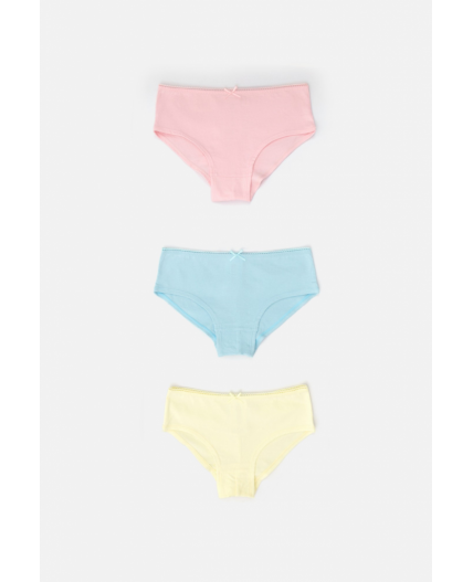 Трусы детские для девочек в наборе из 3шт Clozzi цвет в ассортименте