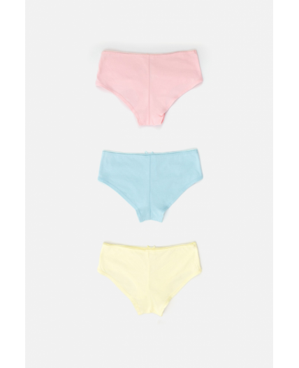 Трусы детские для девочек в наборе из 3шт Clozzi цвет в ассортименте
