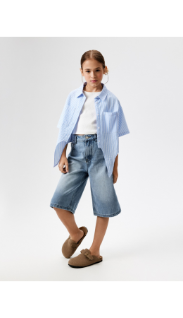 Шорты джинсовые детские для девочек Fill синий