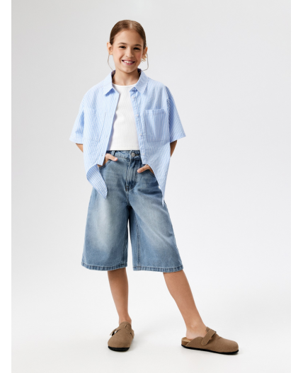 Шорты джинсовые детские для девочек Fill синий