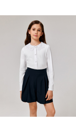 Блузка детская для девочек Flores белый