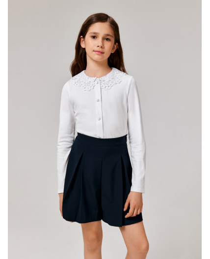 Блузка детская для девочек Flores белый