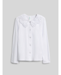 Блузка детская для девочек Flores белый