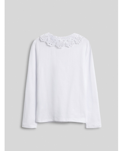 Блузка детская для девочек Flores белый