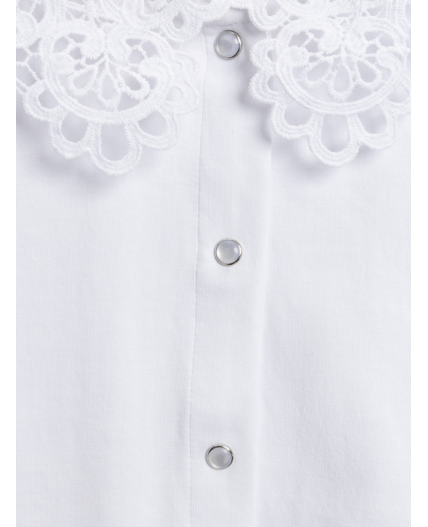 Блузка детская для девочек Flores белый