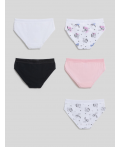 Трусы детские для девочек в наборе из 5 шт. Fudzi цвет в ассортименте