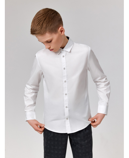Сорочка верхняя детская для мальчиков Graf1 белый