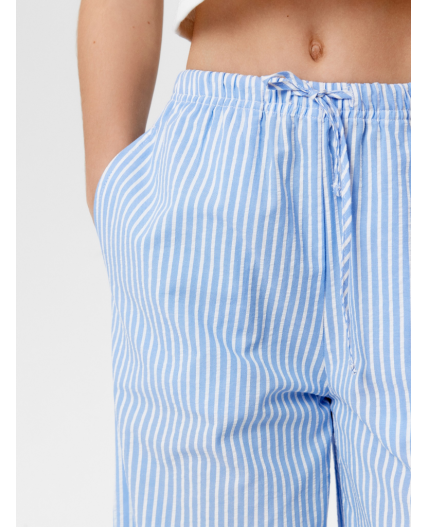 Брюки детские для девочек Jelis_pn голубая полоска