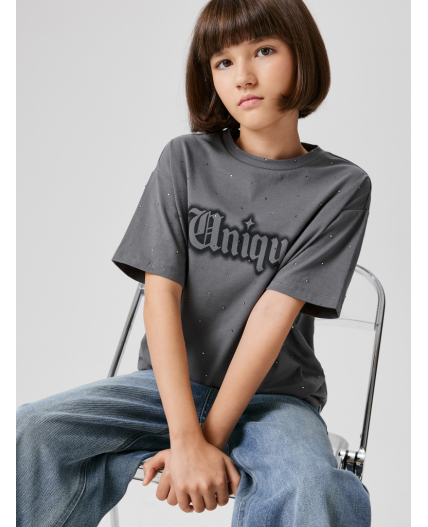 Футболка детская для девочек Kampala1 графитовый