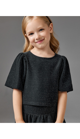 Блузка детская для девочек Kashmer_bl черный