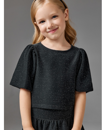 Блузка детская для девочек Kashmer_bl черный