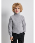 Свитер детский для мальчиков Kevin серый меланж