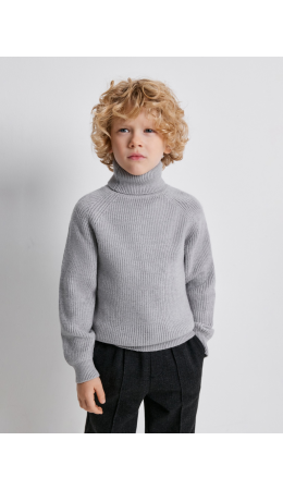 Свитер детский для мальчиков Kevin серый меланж