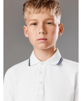 Сорочка-поло верхняя для мальчиков Koleda белый