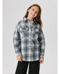 Куртка детская для девочек Korumba1 серая клетка