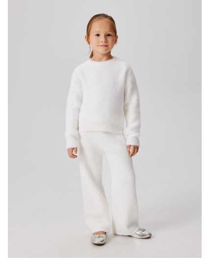 Джемпер детский для девочек Lika белый
