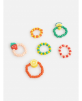Набор из 6 колец дет. Manbok цветной