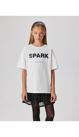 Футболка детская для девочек Mardin белый