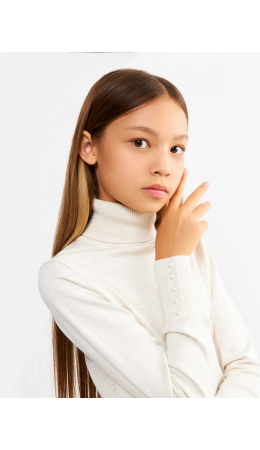 Свитер детский для девочек Marta светло-бежевый