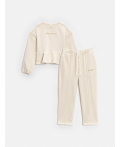 Комплект детский для девочек ((1)джемпер и (2)брюки) Masindi_set крем