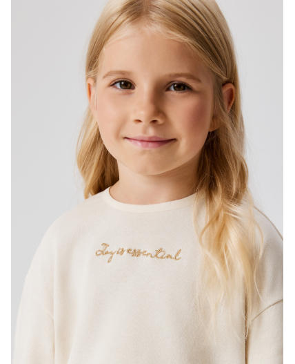 Комплект детский для девочек ((1)джемпер и (2)брюки) Masindi_set крем