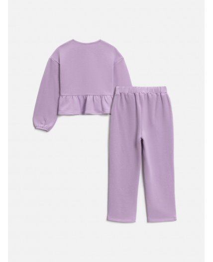 Комплект детский для девочек ((1)джемпер и (2)брюки) Masindi_set лавандовый
