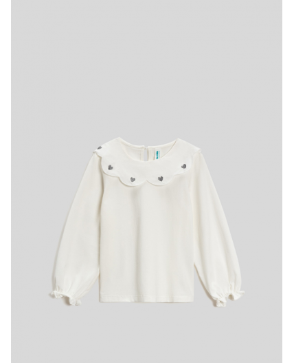 Блузка детская для девочек Naravan молочный