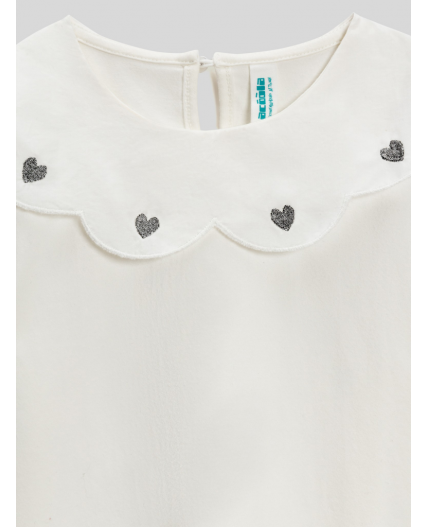 Блузка детская для девочек Naravan молочный