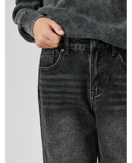 Брюки джинсовые детские для мальчиков Nomu черный