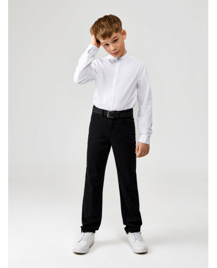 Сорочка верхняя детская для мальчиков Okomir белый