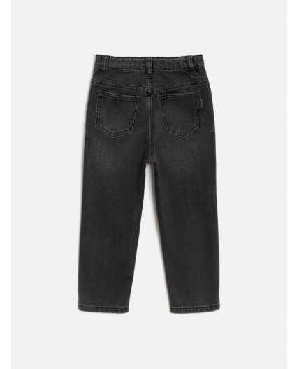 Брюки джинсовые детские для девочек Olan темно-серый