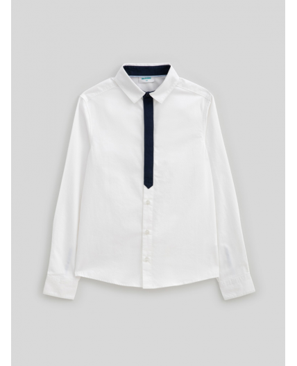 Сорочка верхняя детская для мальчиков Oliver белый