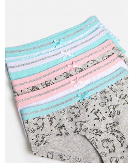 Трусы детские для девочек в наборе из 5 шт. Pariya цвет в ассортименте