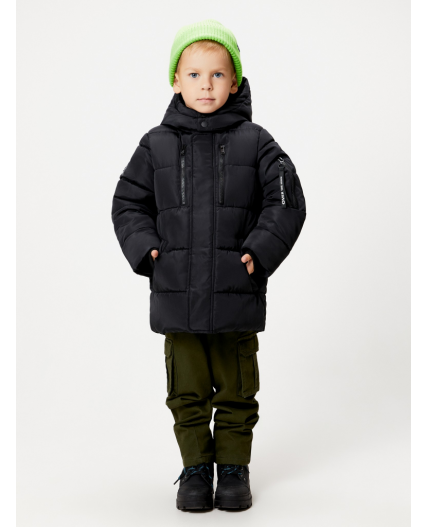 Пальто детское для мальчиков Rabban черный