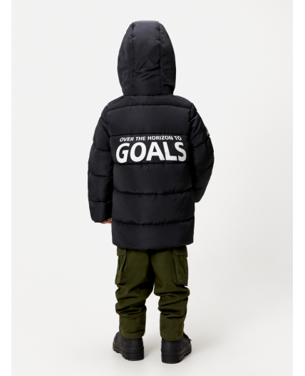 Пальто детское для мальчиков Rabban черный