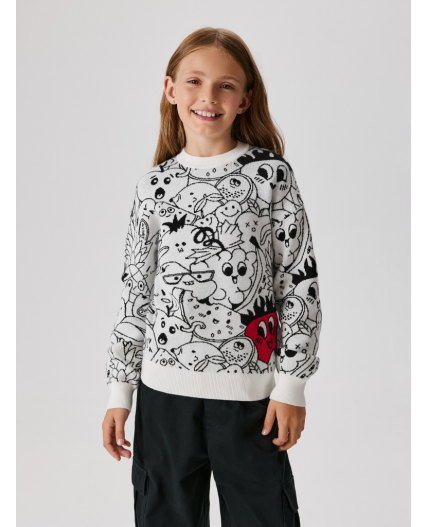 Джемпер детский для девочек Ricky разноцветный