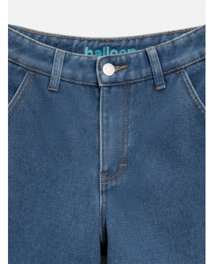 Брюки джинсовые (утепленные) детские для мальчиков Rinner синий