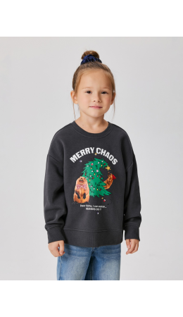 Джемпер детский для девочек Somalia графитовый