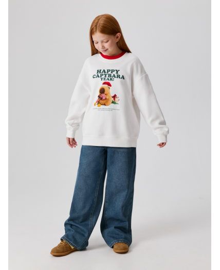 Джемпер детский для девочек Somalia молочный