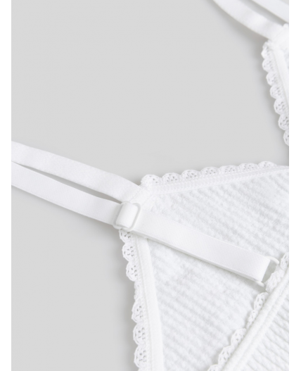 Бюстгальтер спортивный для девочек Suin молочный