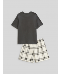 Набор детский для девочек ((1)футболка и (2)шорты) Svati графитовый