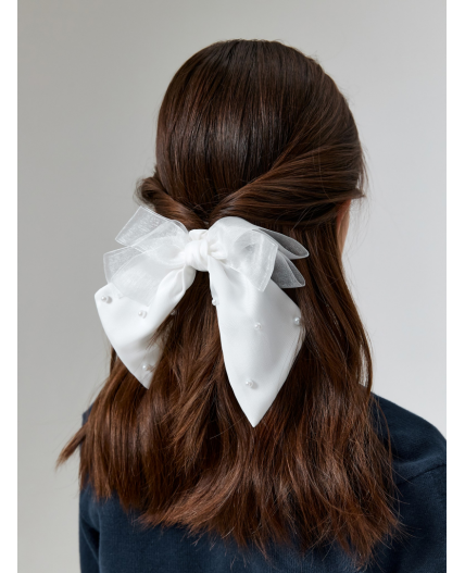 Резинка для волос детская Twish белый