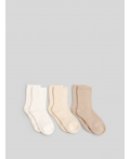 Носки детские в наборе из 3 пар Uzkuz_G бежевый