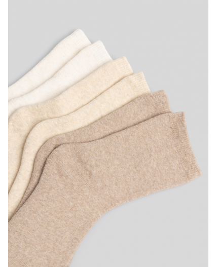 Носки детские в наборе из 3 пар Uzkuz_G бежевый